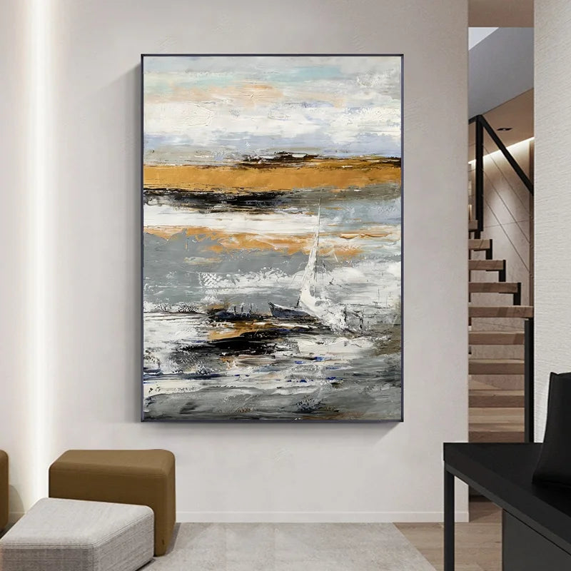 Totally Hand Painted Modern Abstract Oil Painting on Canvas Art Decor Home Decor JZ Art