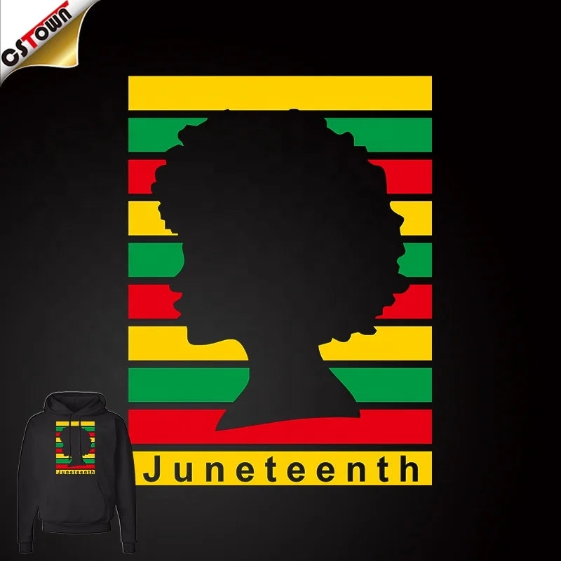 Trending Products 2024 New Arrivals Custom Heat Transfer for Juneteenth Heat Transfer Custom