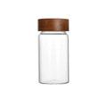 High Borosilicate Glass Jar Kitchen Organizer 280ml Transparent Food Storage Glass Jar with Bamboo Lid