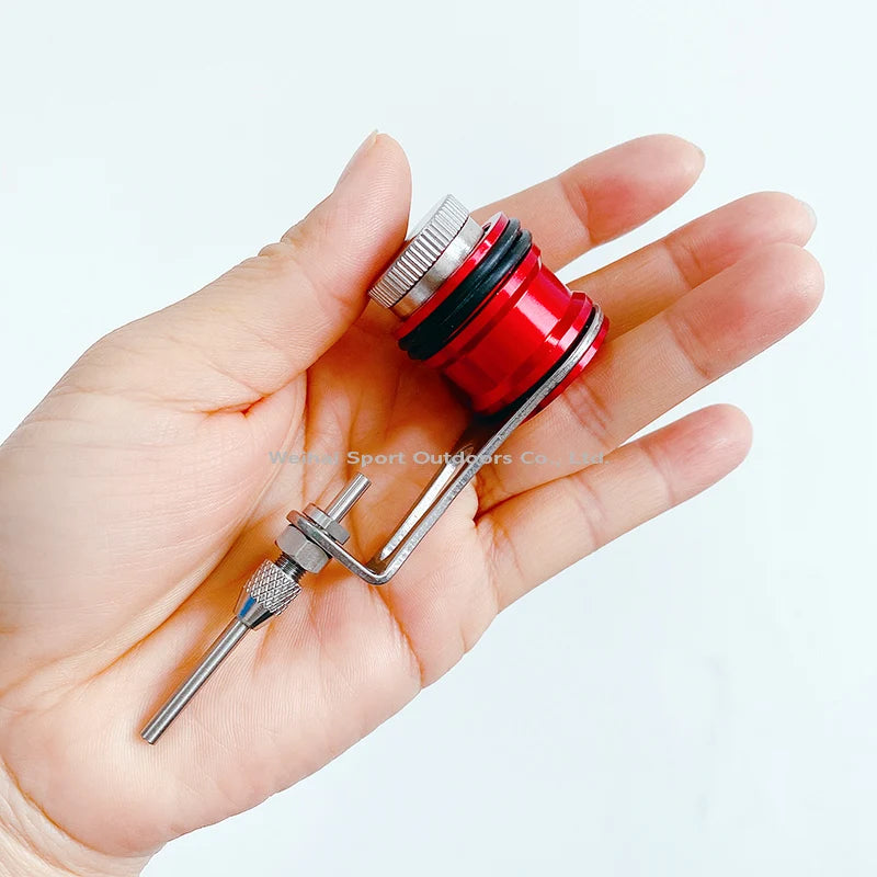 NEW All Metal Gt/pr Bobbin Knotter Stainless Steel Main Body and Aluminum Alloy Spool