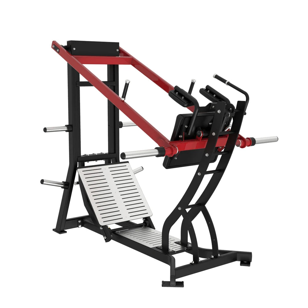 Commercial Gym Strength Training Double Track Squat Bodybuilding Plate Loaded Pendulum Squat Machine