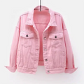 Stylish Women Denim Jean Jacket Oversize Button up Coat Comfortable Casual Outwear for Fall and Everyday Wear Trendy
