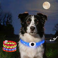 USB Rechargeable Silicone LED Light Simple Dog Collar Water Resistant Reflective Flashing Anti-Lost Adjustable Luminous