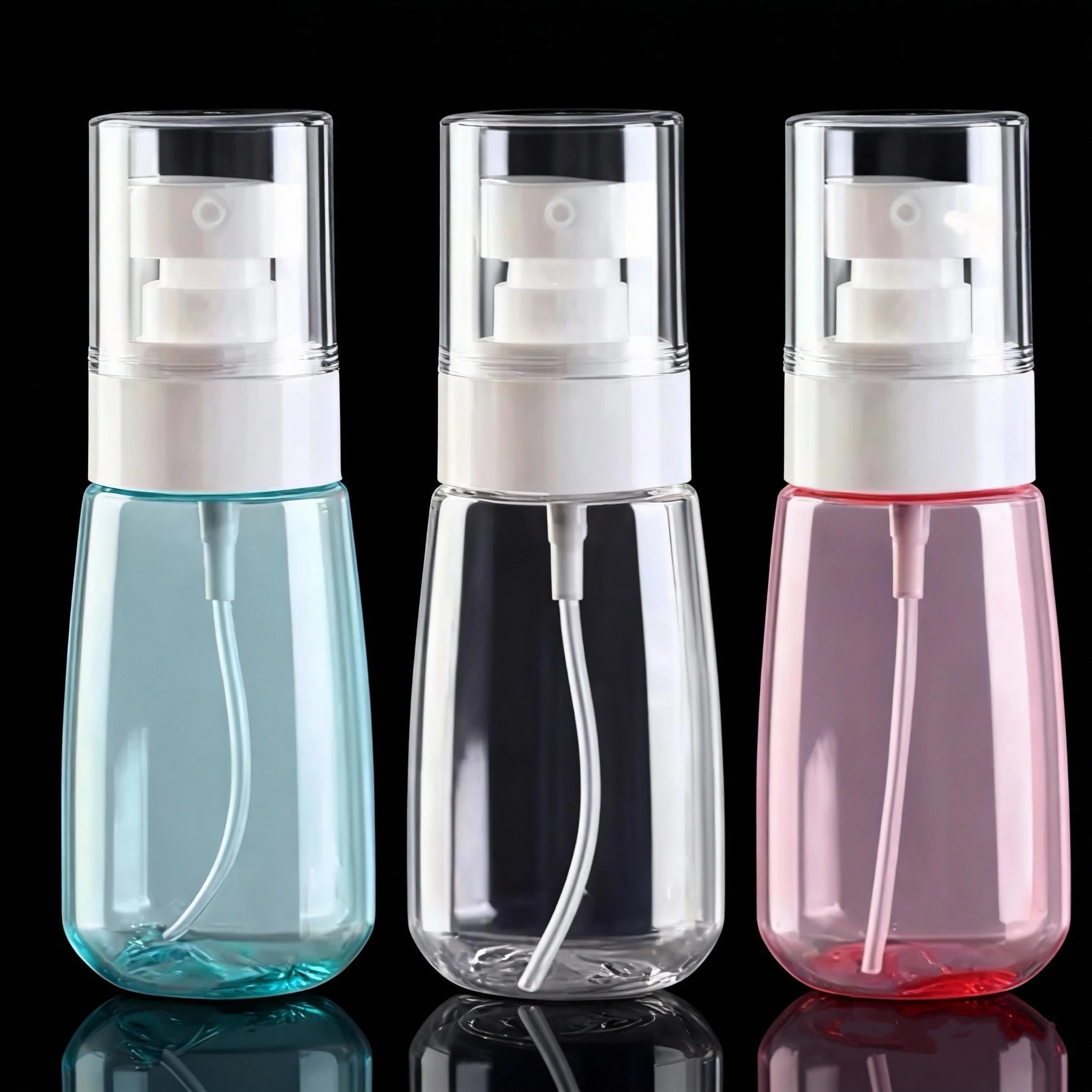 30ml 60ml 100ml Plastic Bottle Spray Pump Portable Sprayer Bottle Lamp Shape