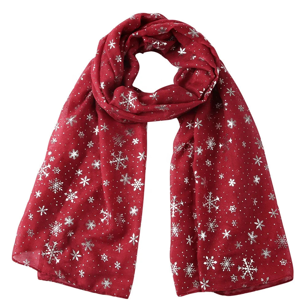 Soft Long Women's Lightweight Digital Print Polka Dot Christmas Shawl Multi Color Polyester Holiday Party Outdoor Activities