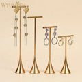 WYP Golden T Bar Jewelry Earring Stand Holder Organizer Sturdy Jewelry Hanger for  Earring Ring