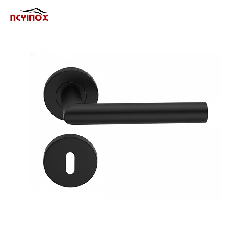 Silent Door Handle Set Split Type Core Door Entry Locks for Indoor Bedroom
