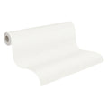 Made in Germany - Wallpaper rolls Solid Plain Colour White - Non Woven Vinyl - Wallpaper Home Decoration - 1005 x 053 m