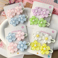 Wholesale Romantic Cherry Blossom Hair Clips - Pink Plastic Hairpins for Women & Girls MegaBDM