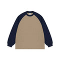 Custom Men's 100% Cotton Heavyweight T-Shirt 265G Raglan Long Sleeve Streetwear Breathable Jersey OEM Manufacturing for Your