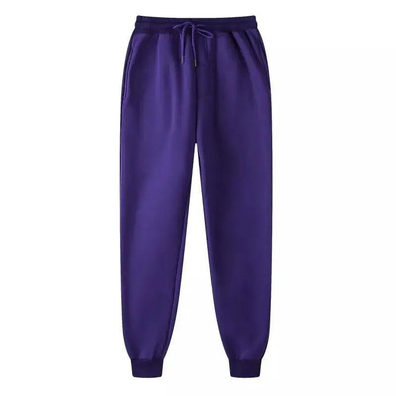 Men's High Waist Lightweight Cotton Fleece Casual Waterproof Washed Sports Jogging Sweatpants for Gym Workout Sports Training