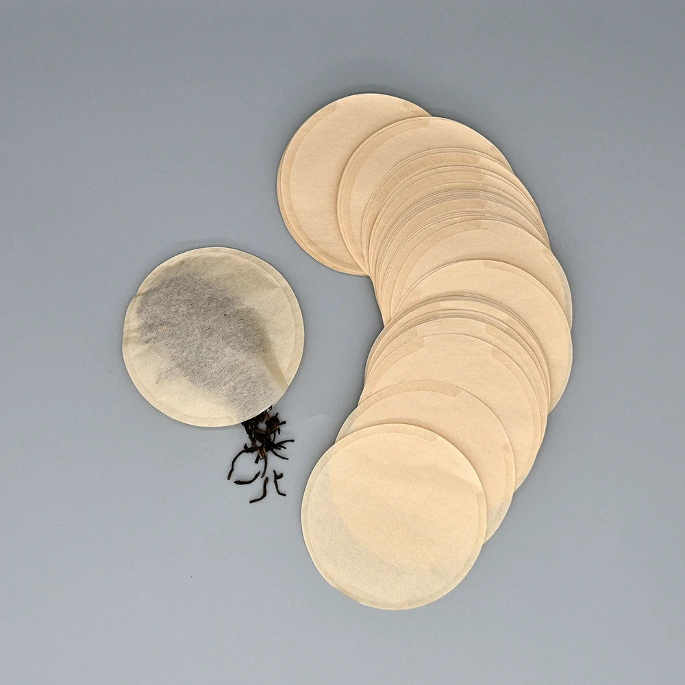 Custom Creative 100MM Diameter Filter Paper Tea Bags for Loose Leaf Coffee Herb Powder Packing Pouches