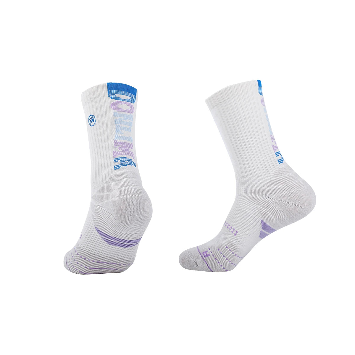 Wholesale Breathable Odorless Thick Athletic Crew Socks for Men Women Knitted Logo Body Spandex/Polyester