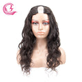 CLJhair Best Selling 100% Virgin Brazilian Black 10 Grade U-Part Body Wave Wigs Natural Human Hair Wig Making