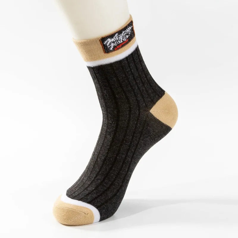 Custom Unisex Crew Basketball Socks Spring Digital Printing Cotton Sweat-Absorbent