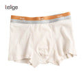 High Quality New Arrival Jacquard Cotton Boxer Briefs Comfortable Summer Wear Mid-Waist Youth Men Underwear for Men