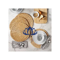 Top Product Handmake Eco-Friendly Placemat From BLUE LOTUS Vietnam - Round Water Hyacinth Placemat With Customized Size