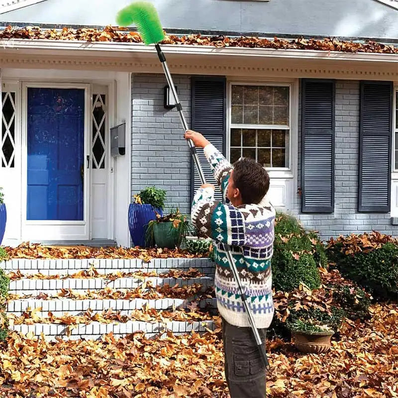 Supplies Broom Worm Sweeper Gutter Surface Moss Brush High Pressure Tile Roof Cleaner