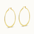 High Quality 18K Gold Plating Jewelry Shiny Gold Color Big Circle Earrings for Women Hoop Earrings Wholesale