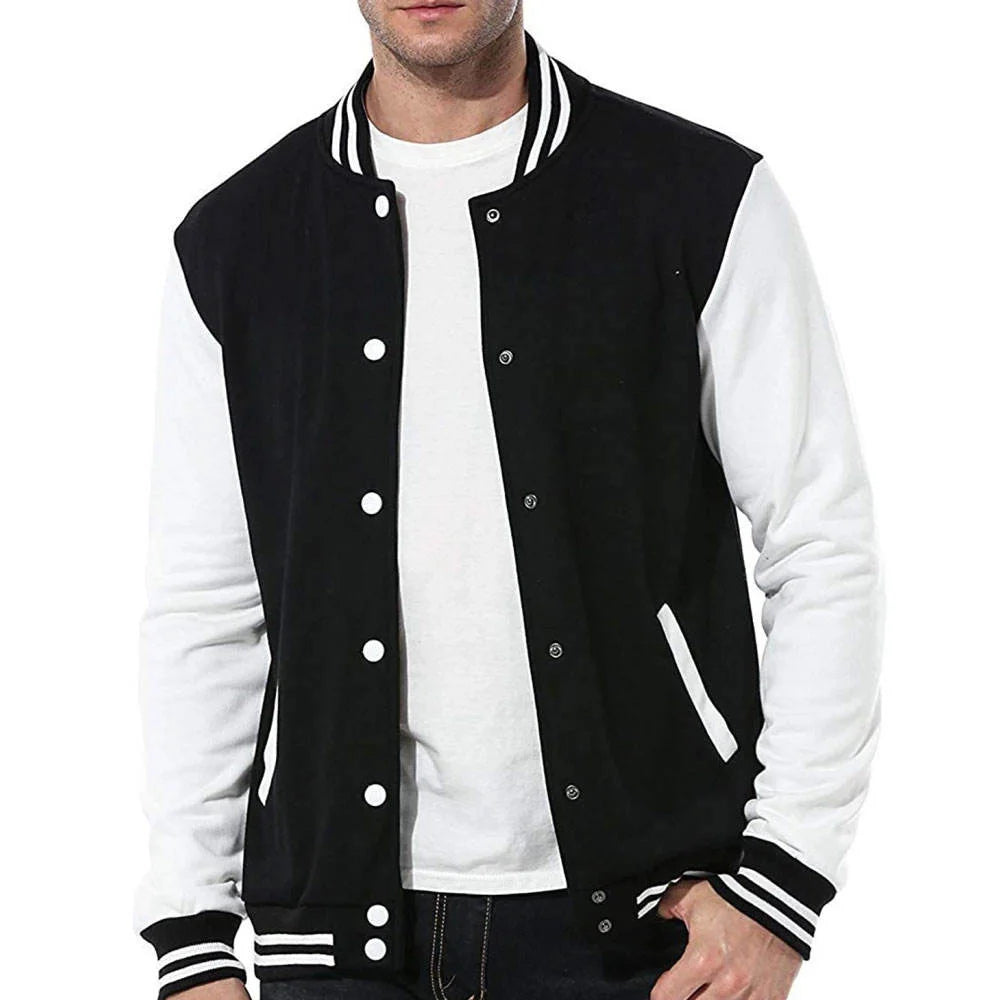 Men's Jackets Oversized Varsity Jacket Wool Baggy Fit Plus Size Custom Logo Retro Embroidered Fall Winter Street Style