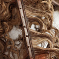 Premium Quality Hair Salon Use Piano Color Single Donor Curly Invsibile Genius Weft Buttfly Weft