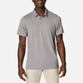 Men's Moisture Wicking Tech Breathable Knitted Casual Summer Stand Collar Short Sleeve Plain Polo Shirts