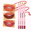 Custom Logo Wooden Peel Off Best Purple Lipstick Waterproof Velvet Matte Lip Liner Pen Makeup Wholesale
