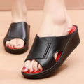 Women's Designer Summer Slide slippers Wholesale Korean Style Thicksoled High Heel Beach Sandals Soft Nonslip Shoes for Women
