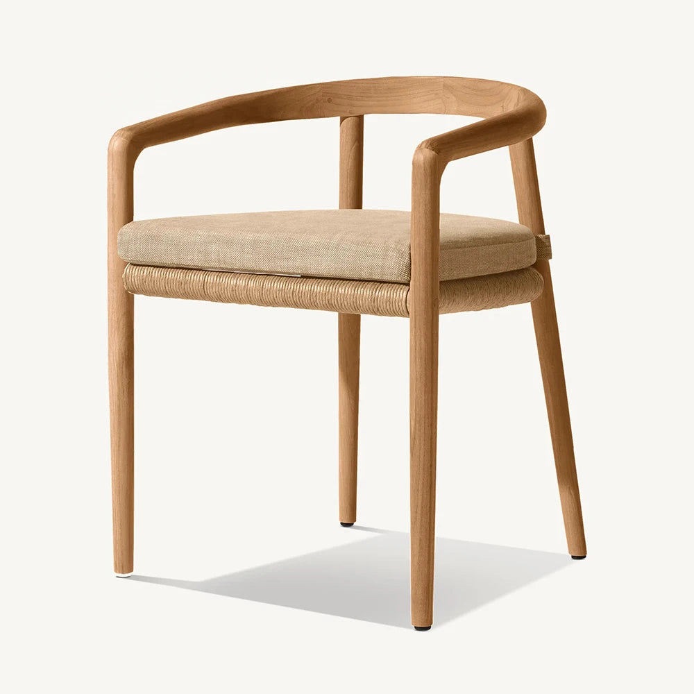 High End Modern Outdoor Furniture Teak Outdoor Dining Chair with Cushion