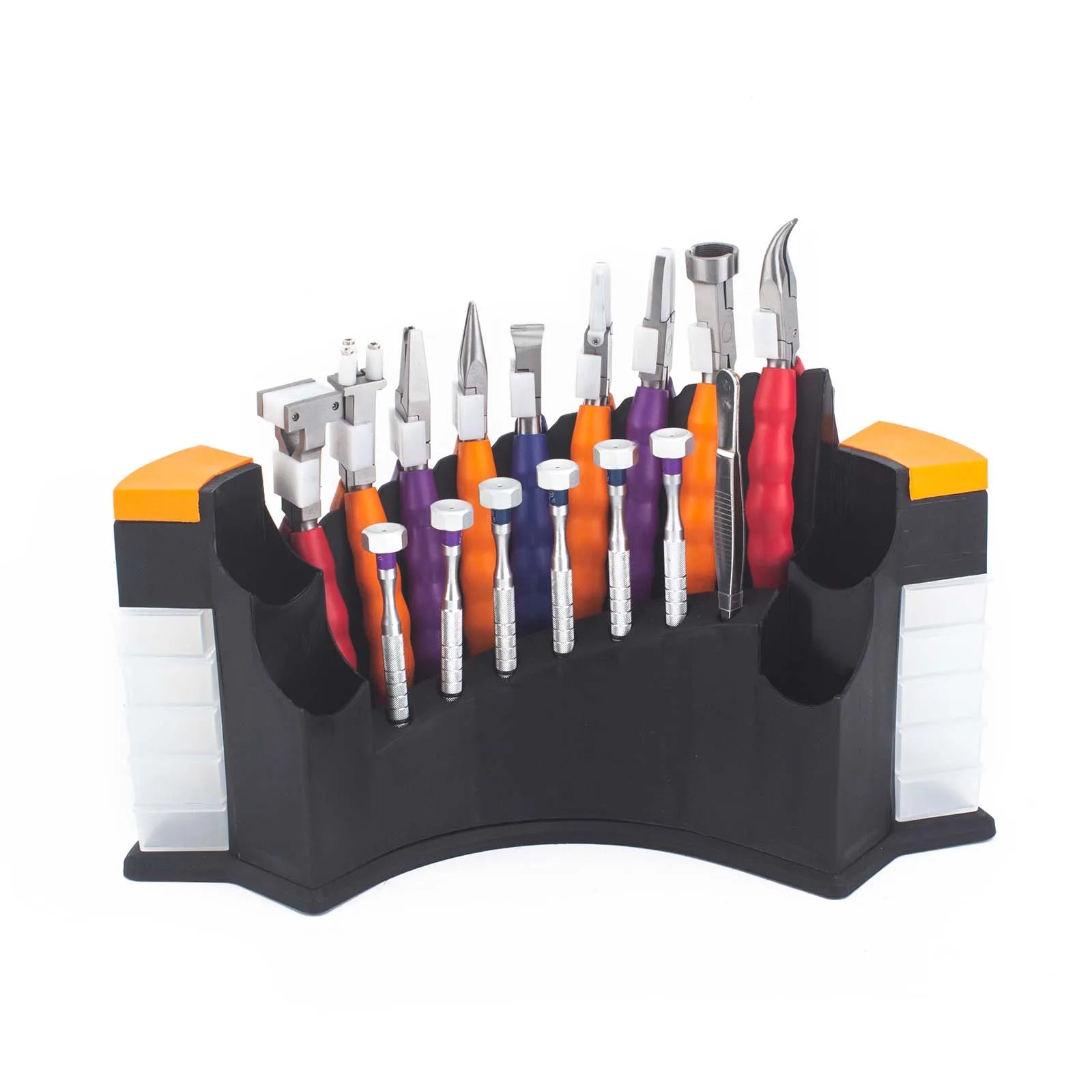 Boasta 9 Pliers 6 Screwdrivers Glasses Repair Kit Stainless Steel Optical Adjusting Tool Multifunctional with Storage Rack