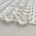 Clear Adhesive Bumper Pads Self-Stick Rubber Pads Round Cabinet Door Rubber Bumpers for Protect Cabinets Drawers Sound Dampening