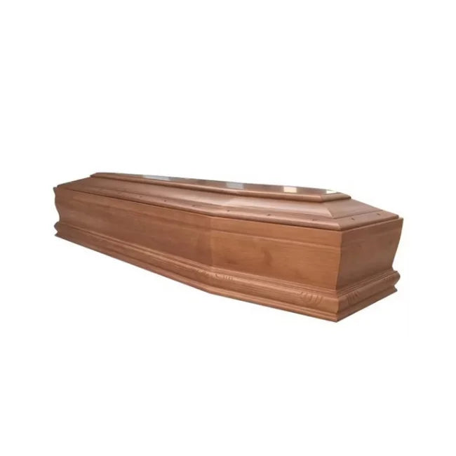 Traditional Coffins and Caskets MDF VENER COFFINS AND CASKETS FOR ADULT CHEAP PRICE LARGE QUANTITY FROM VIETNAM 2025