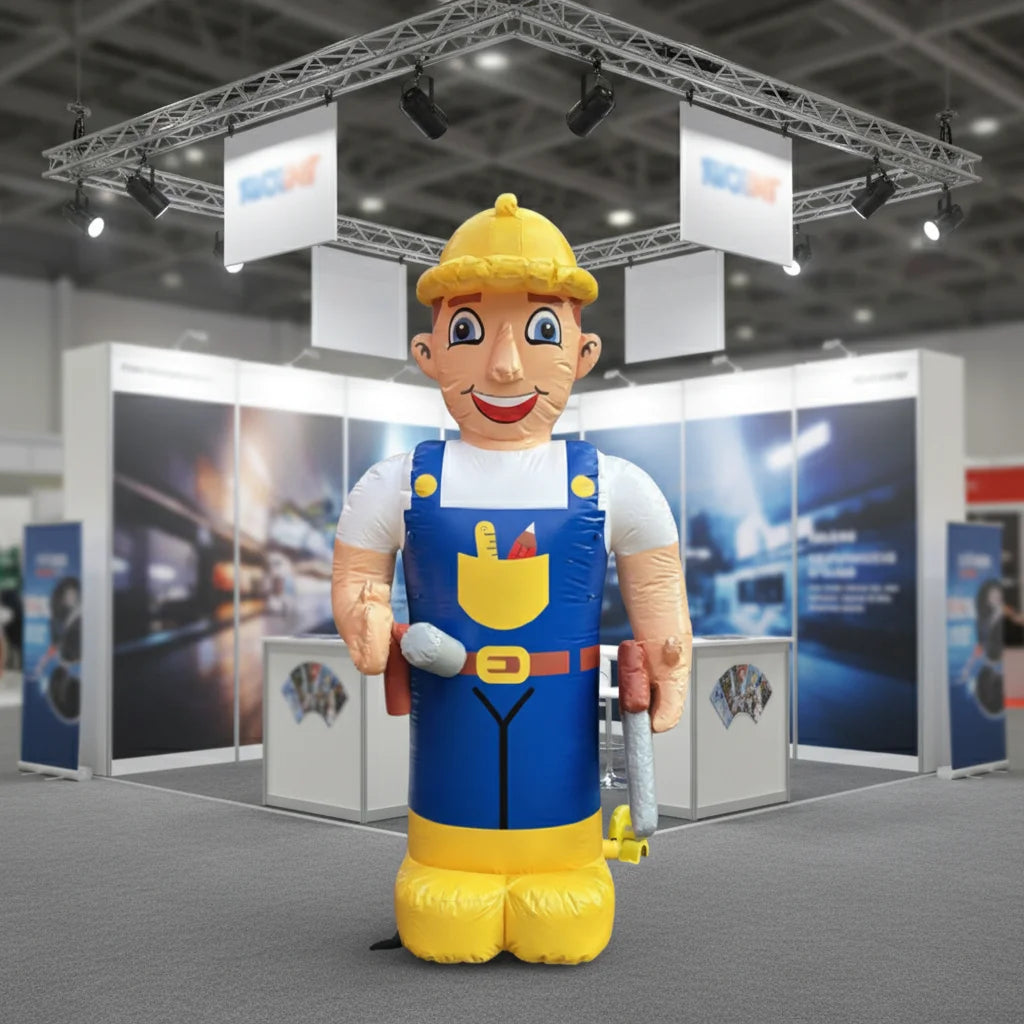 Custom Made Cartoon Oxford Advertising Inflatable Waving Hand Boy Air Dancer Electric Blower
