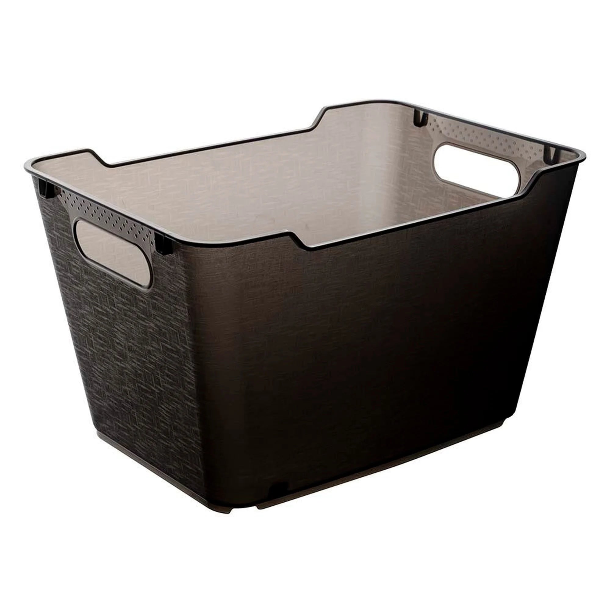Storage Box Polypropylene 12 l Lotta Crystal Grey 35.5x23.5x20 cm