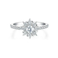 Sunstar Jewelry Manufacturer's Hot Sale 925 Sterling Silver Engagement Ring Prong Setting CZ Wedding Rings for Women and Men