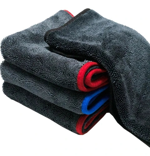 Braided Car Towel Twisted Fabric Microfiber Car Water Collection Towel 30*30 cm 600GSM