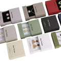 9*9cm Custom Logo Cardboard Jewelry Gift Bags for Jewelry Packaging Necklace Earrings Packaging Sliding Drawer Box with Sponge