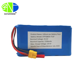 Customize 18650 32700 21700 Lithium Ion Battery Packs 7S1P 25.9V 2500mAh 2600mAh 3500mAh 18650 Battery for Power Tools