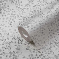 Made Germany Modern Floral Grey White Silver Non Woven Vinyl Wallpaper Rolls-Abrasion Light Resistant Living Room Hotel