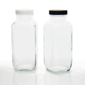 Wholesale 270ml 350ml Coffee Fruit and Vegetable Juice and Milk Tea Beverage Square Glass Empty Bottles