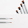 Private Label Flat Eyeliner Brow Concealer Brush Angled Beauty Eyebrow Concealer Brush Flat Top Brush