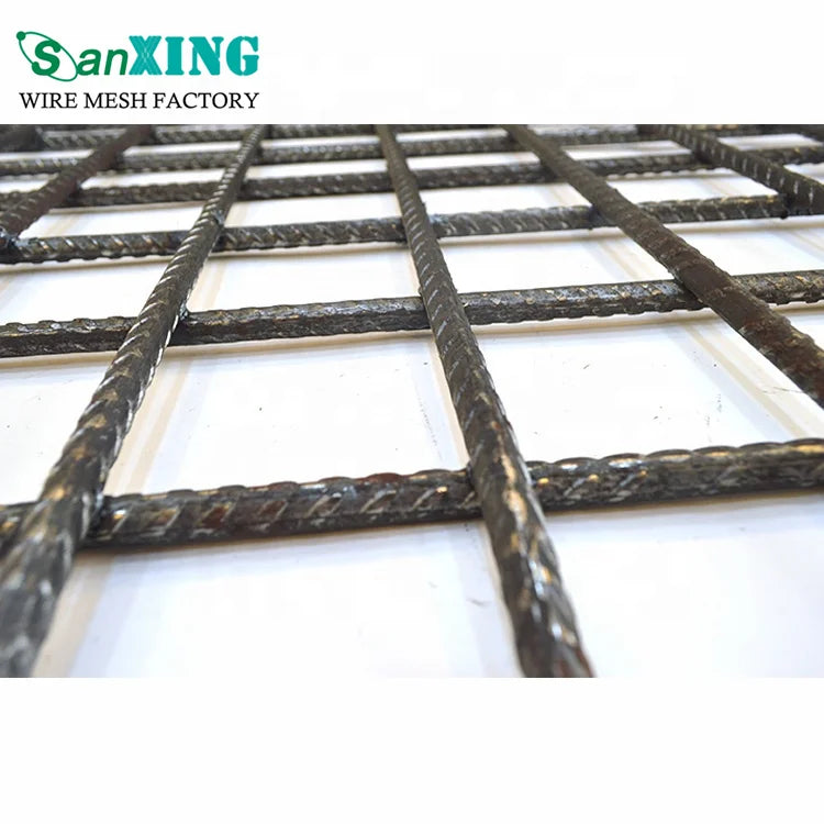 High Tensile 45# Manganese Steel Iron Wire Woven Quarry Rock Square Hole Crimped Mesh Concrete Reinforcement Mining Cut Bend