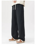 SK Wholesale Men's Mid Straight Sweatpants High Quality 420g Heavyweight Tracksuit Pants Elastic Waist Sport Casual Jogging