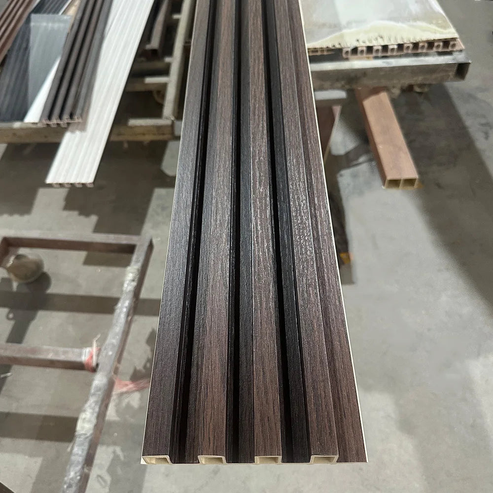 Modern Waterproof WPC Siding Interior Design Flute Wall Panel