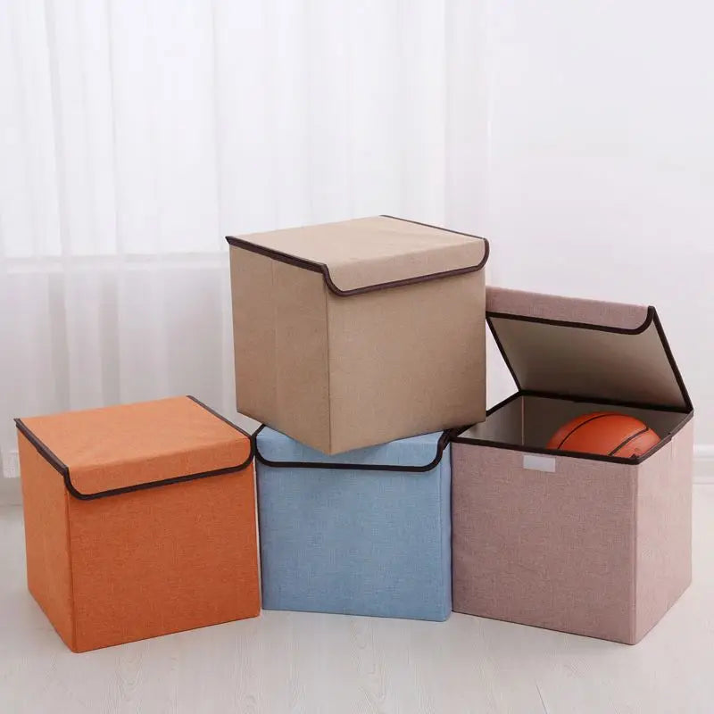Animal Kids Fabric Storage Organizer Bins with Flip-top Lid Light Weight Large Toy Chest for Toy Book Clothing MegaBDM