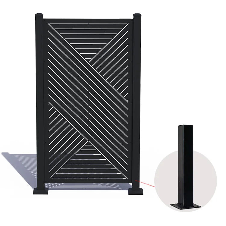 Decorative Laser Cut Panel Metal Privacy Screen Custom Outdoor Room Divider