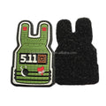 Customized 3D Silicone Rubber PVC Garment Labels Patches Embossed Pillow Newborn Comfort Flower Heart Shapes Hat