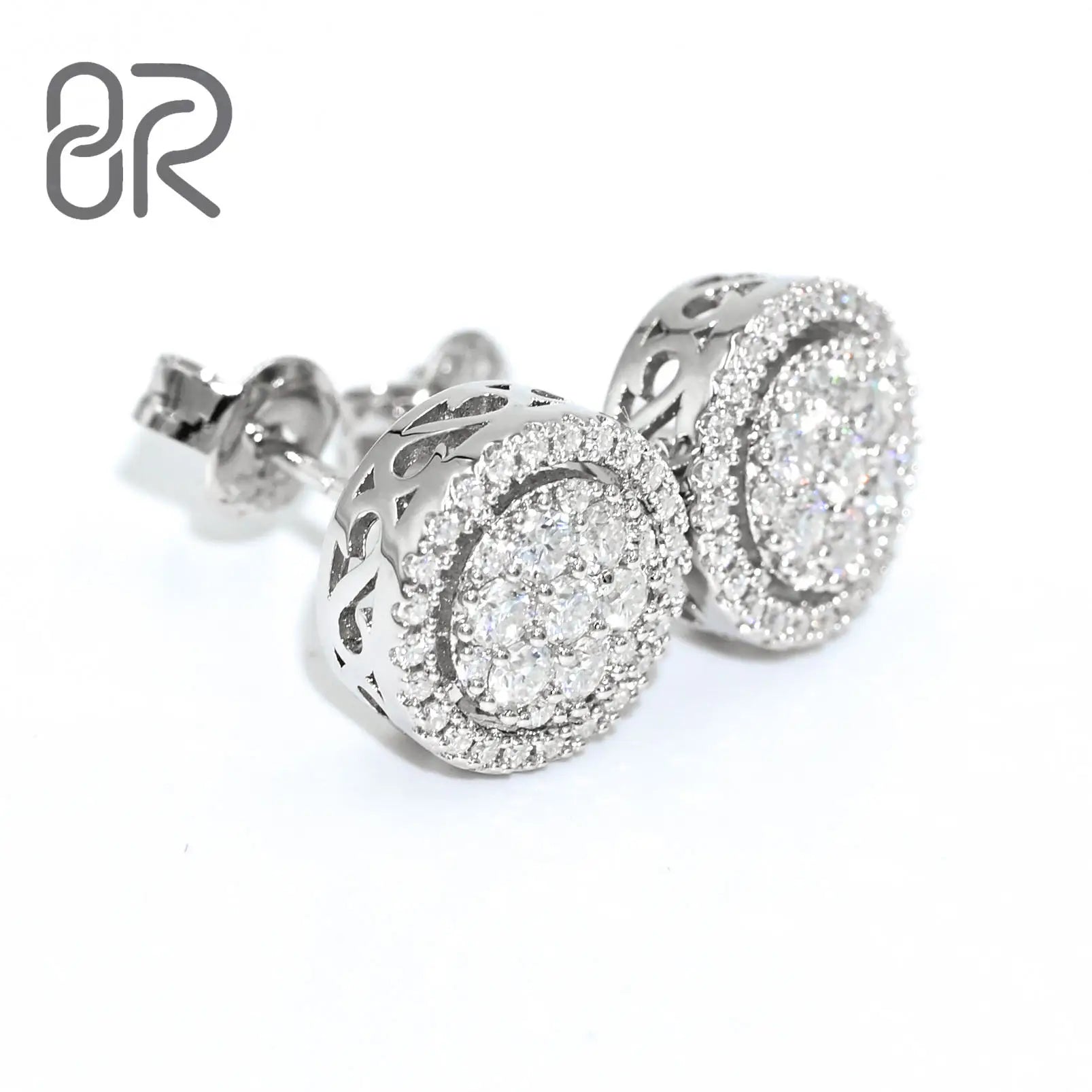 Moissanite VVS Earrings Jewelry Hot Sale Bling Iced Out Thick Hip Hop Fine Wholesale Jewelry Earring