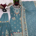 Tennecy Export Selling Beautiful Pakistani Dupattas Women's Traditional Wedding Party Wear Wrinkle Free Reversible Ankle-Length