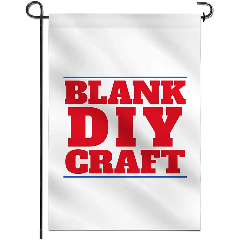 Customization or DIY Garden Flag Printing 12*18 Cotton and Linen Courtyard Decoration Double-sided Garden Flag Customization